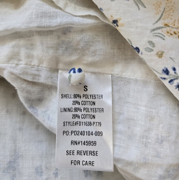 DRESS FORUM Floral Sleeveless Maxi Dress. Size S - Picture 7 of 10